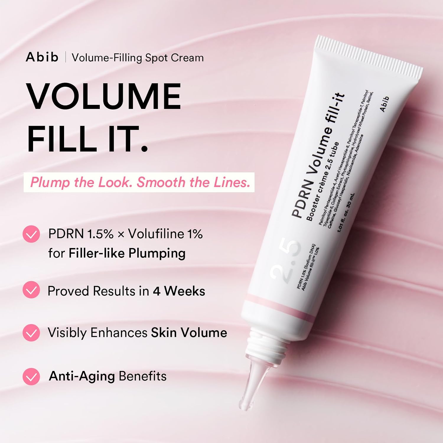 Abib PDRN Volume Fill-it Booster Cream 2.5 Tube [30ml] 
